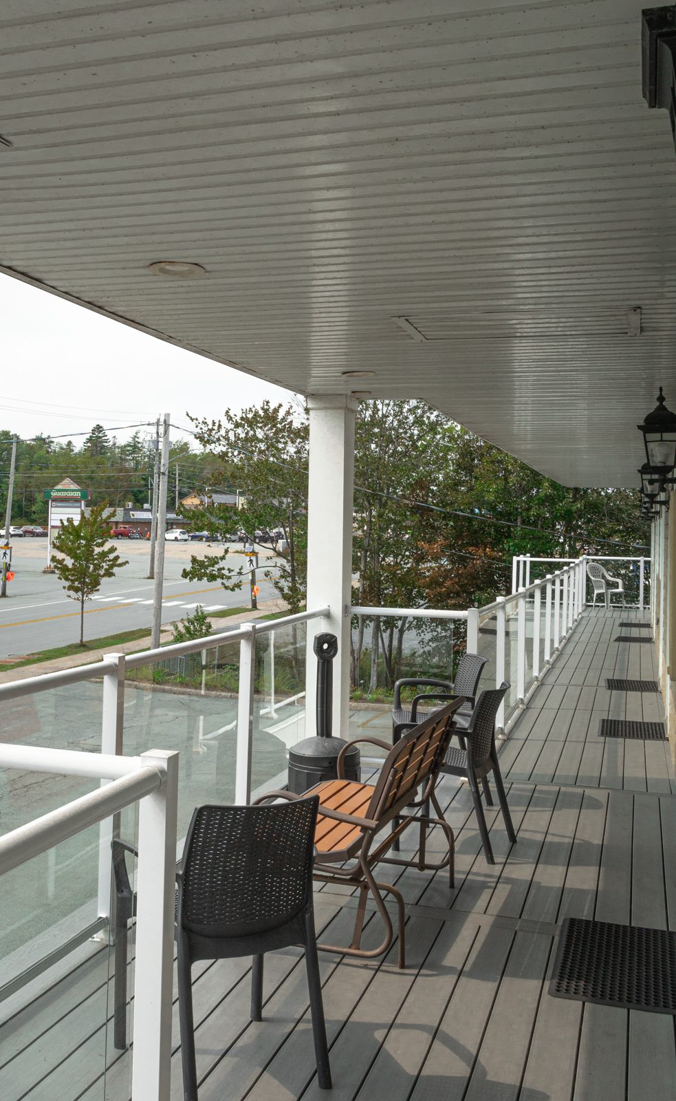 Balcony walkway outside the Timberlea rooms