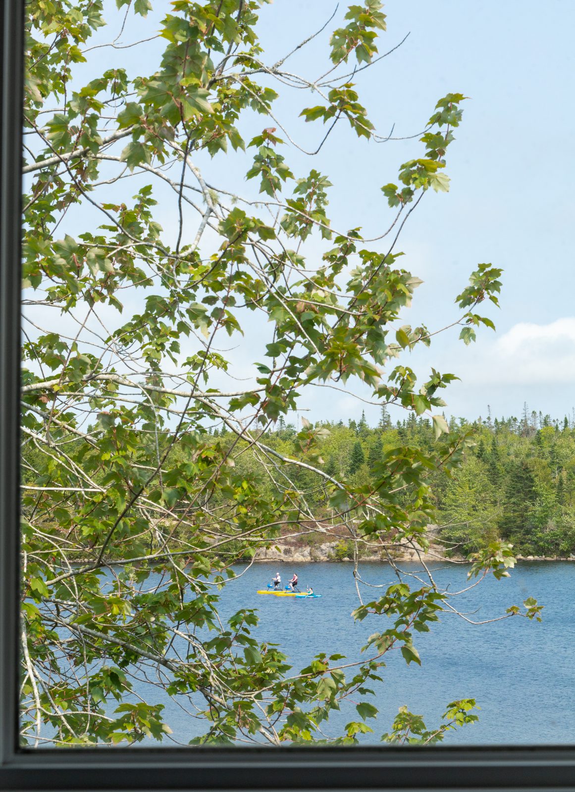 Governor Lake seen from a guest room window